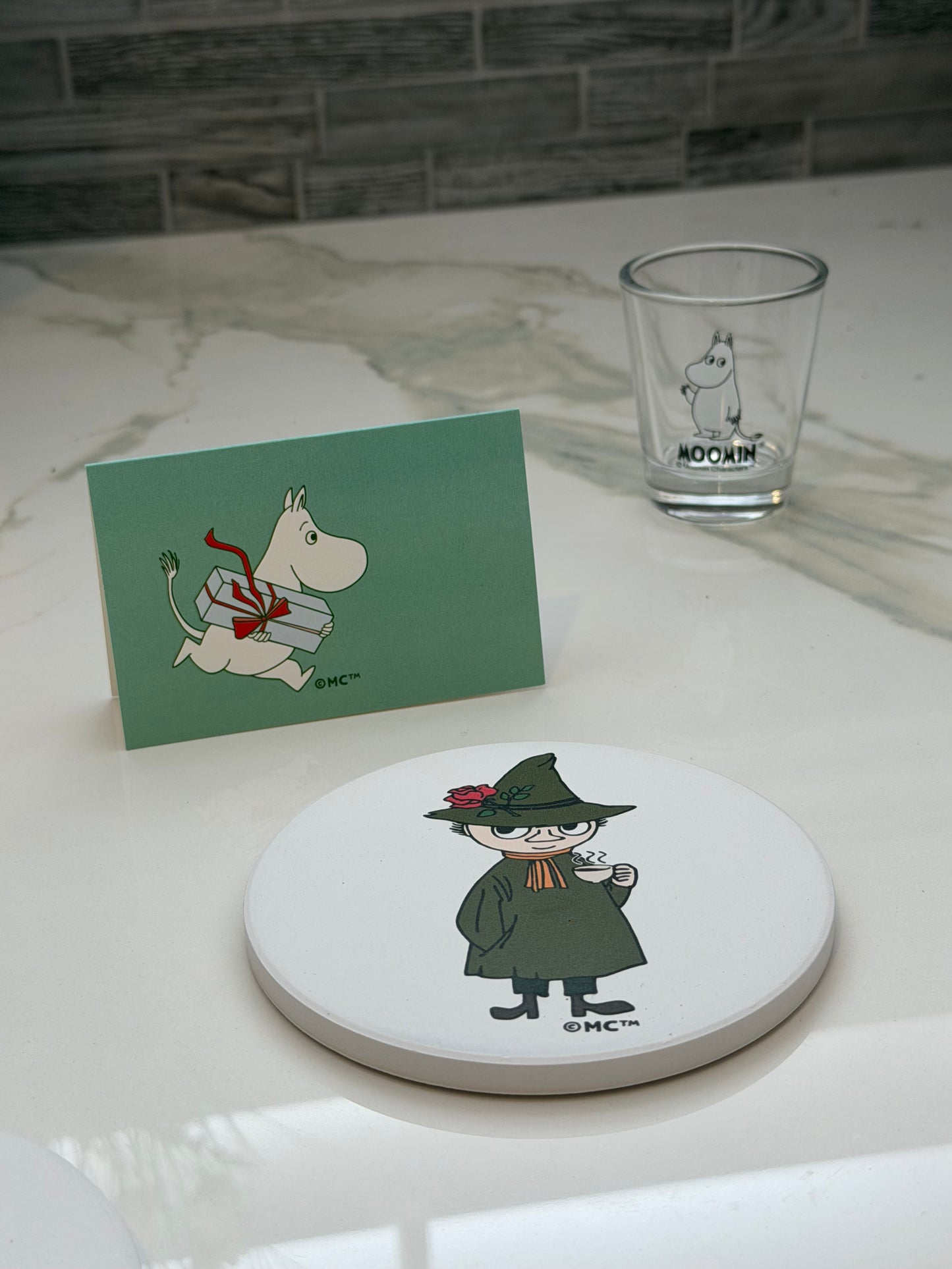 Moomin Ceramic Coaster - Snufkin Cozy Sip
