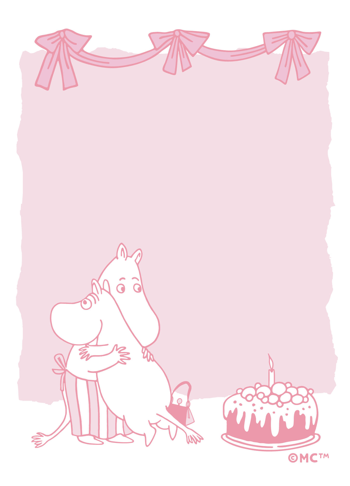 Moomin Greeting Card - Hugging with Moominmamma