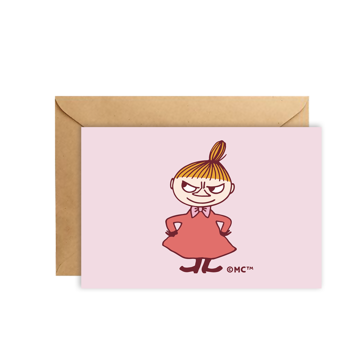 Moomin Mini Greeting Card - Confident Smile (Little My)