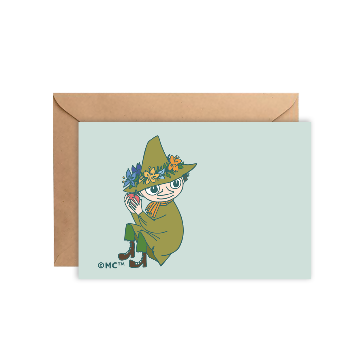 Moomin Mini Greeting Card - Forest Gift (Snufkin)