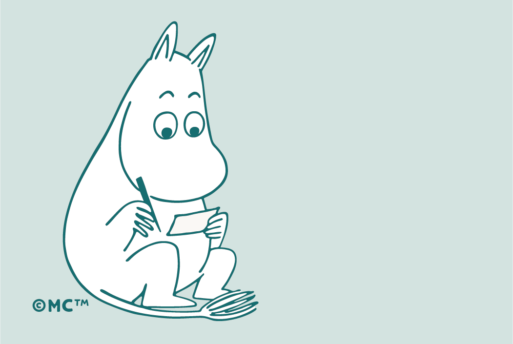 Moomin Mini Greeting Card - A Little Letter