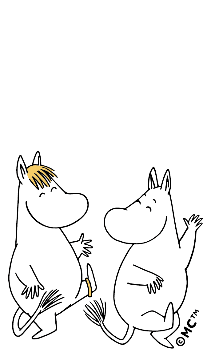 Moomin Character Sticker - Dancing with Snorkmaiden
