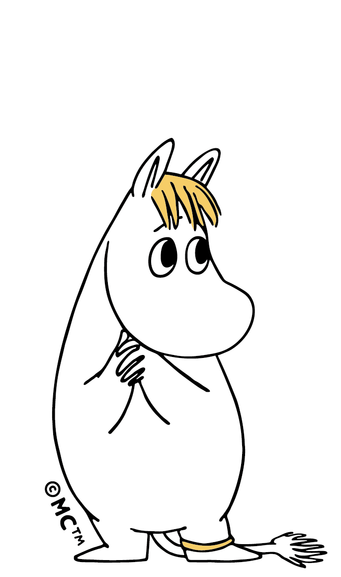 Moomin Character Sticker - Shy Smile Snorkmaiden