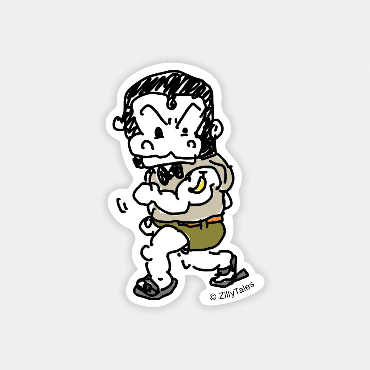 Boss Running Sticker