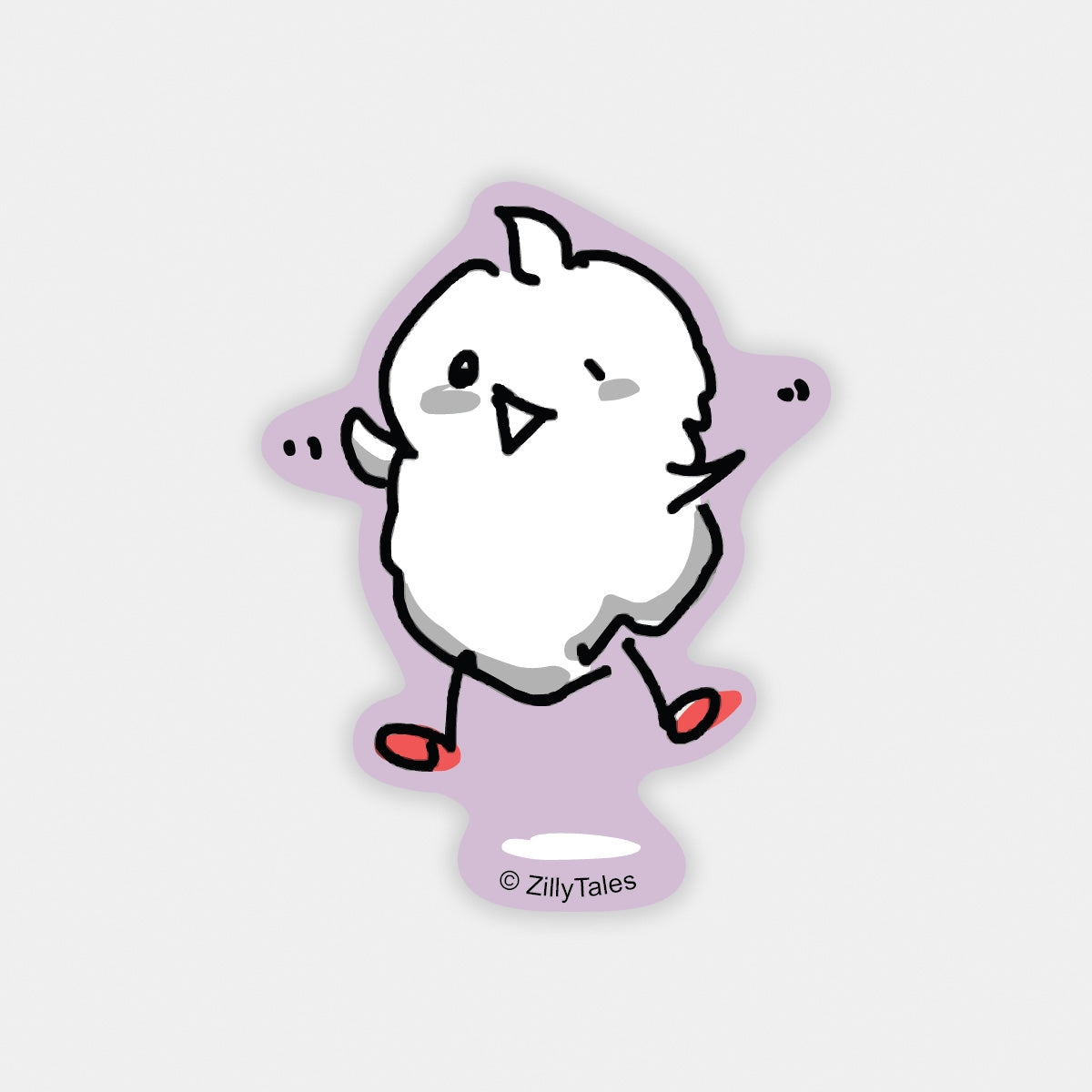 Ghost Jumping Sticker