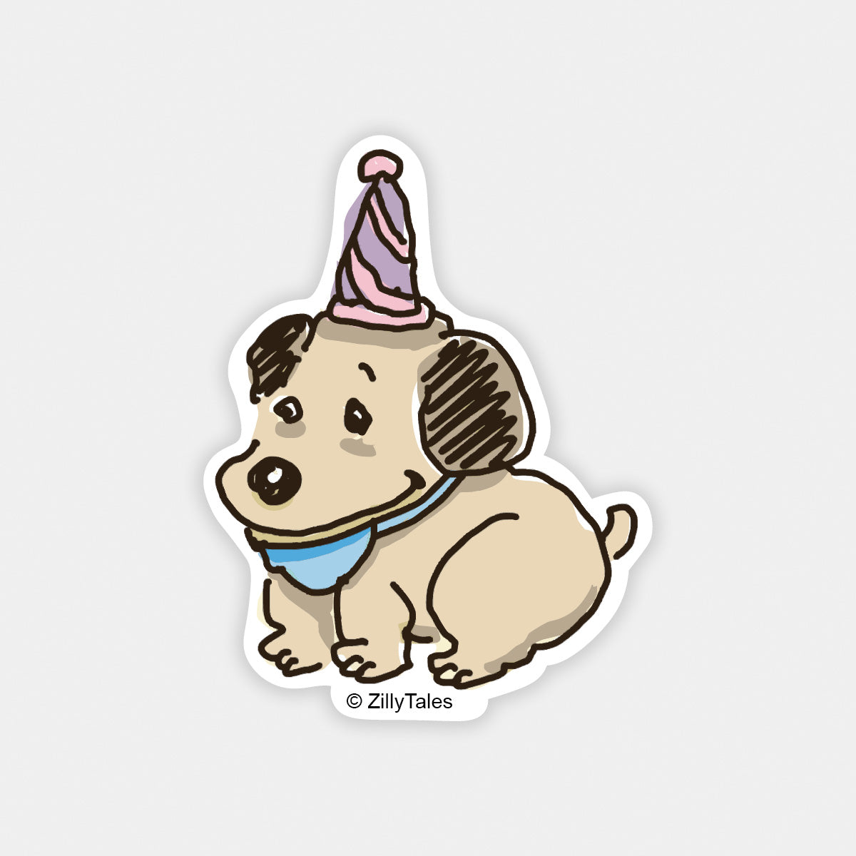 Sora with Party Hat Sticker