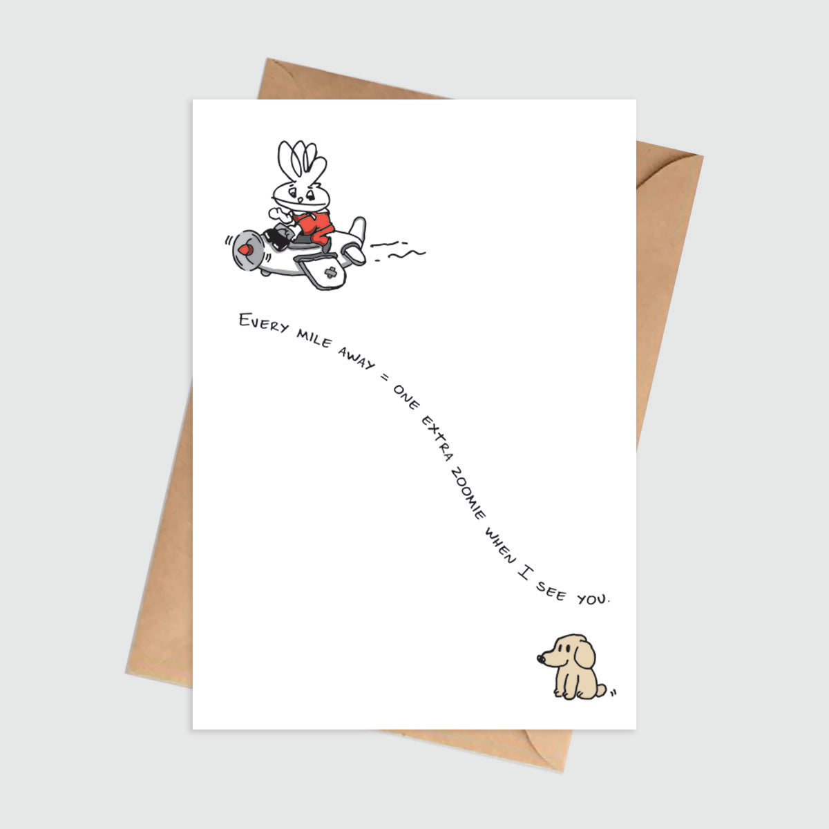 Zoomie Countdown Miss You Card