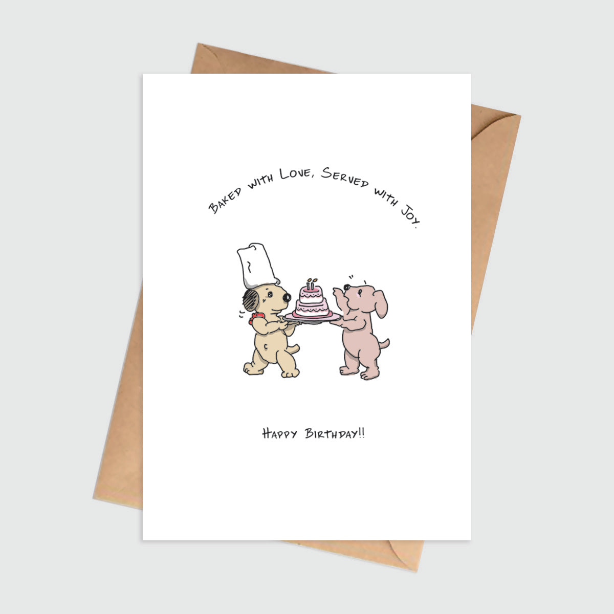 Baked With Love, Served With Joy Birthday Card