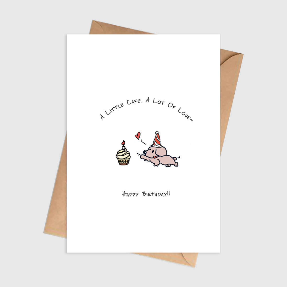 Little Cake, Lots of Love Birthday Card