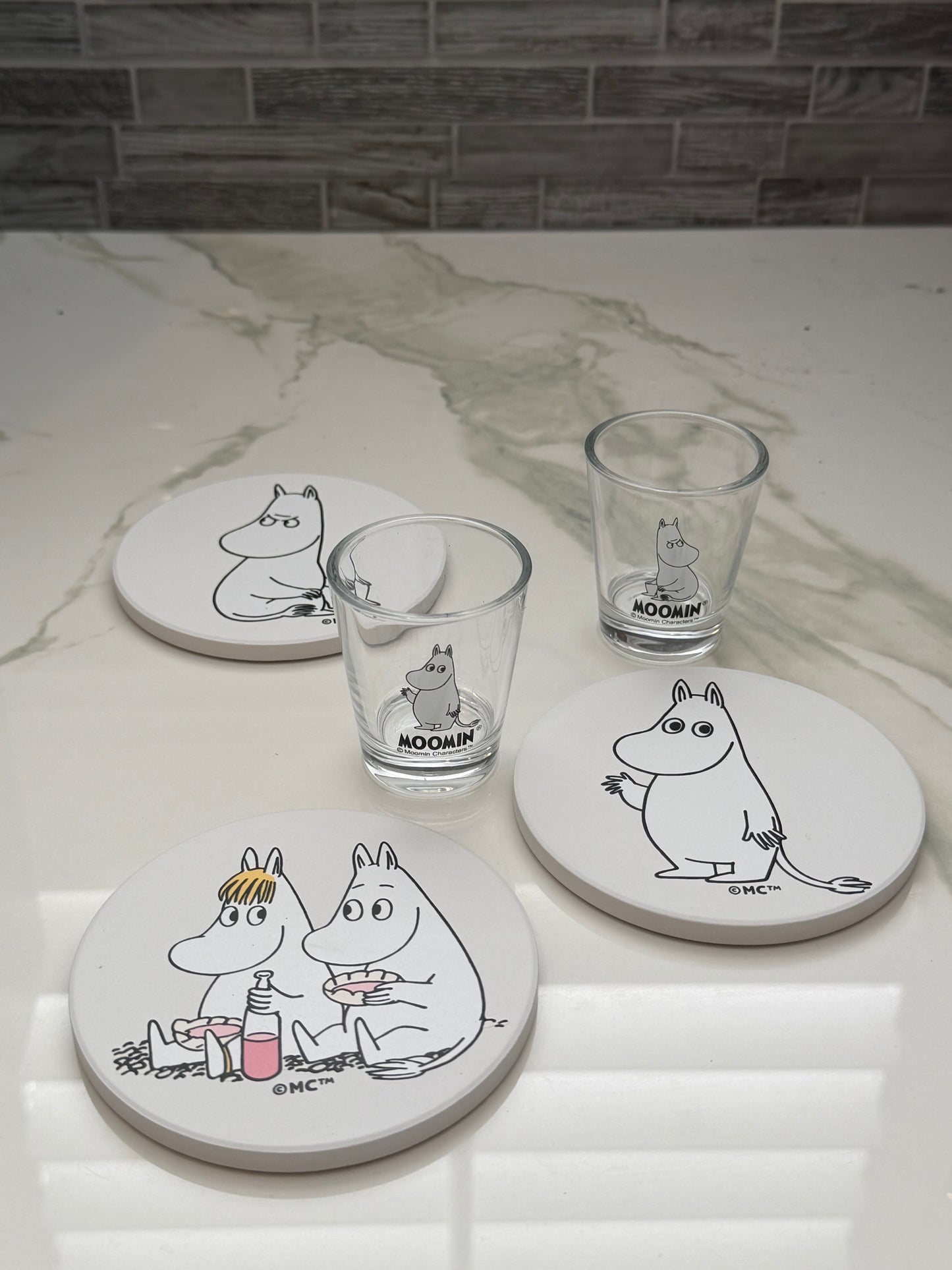 Moomin Ceramic Coaster - Picnic Time with Snorkmaiden