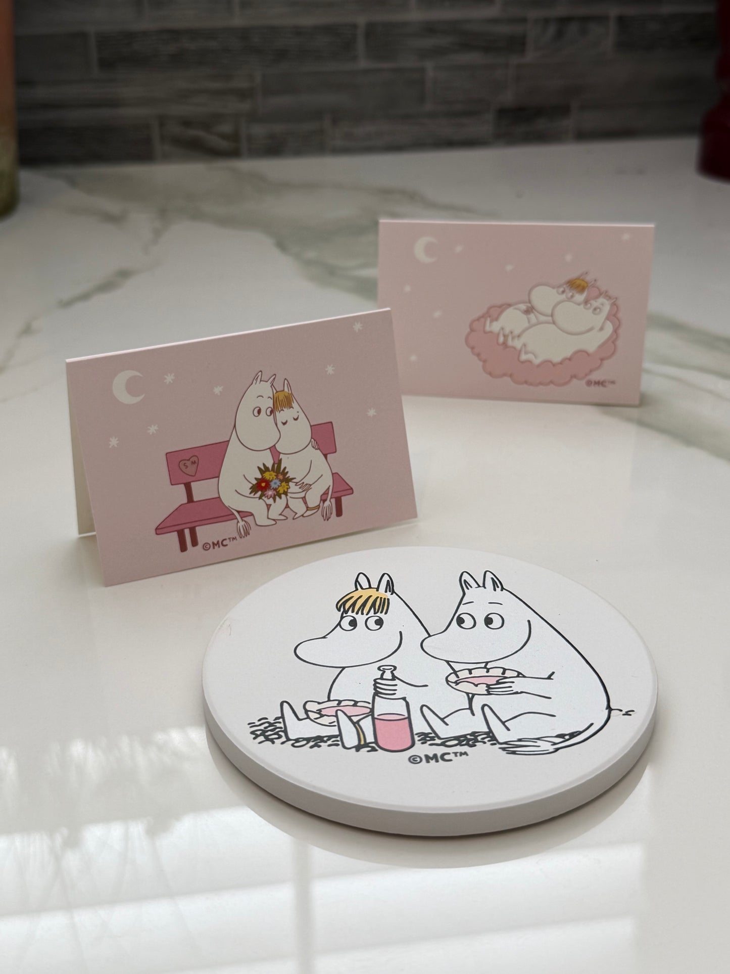 Moomin Mini Greeting Card - A Shared Moment with Snorkmaiden