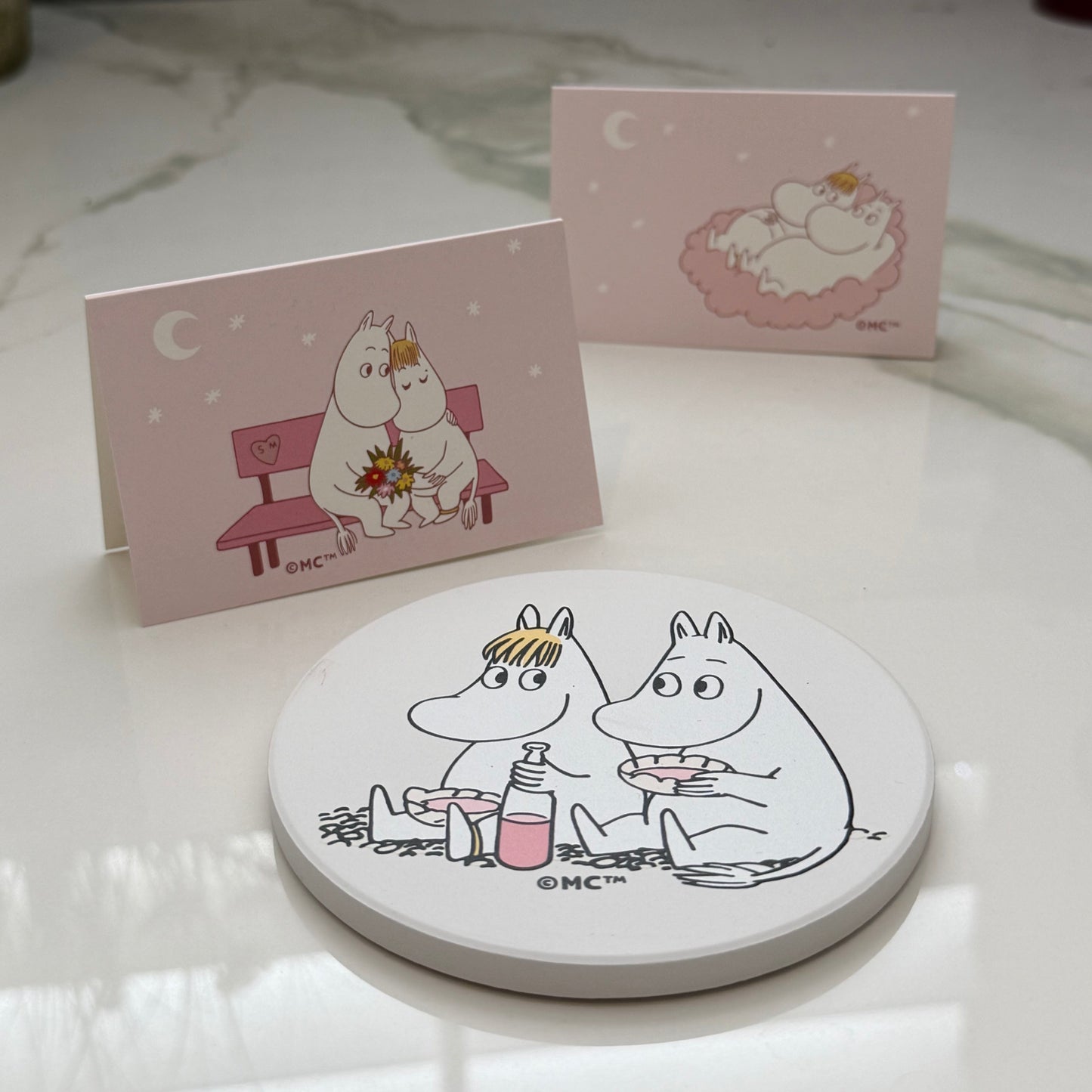 Moomin Ceramic Coaster - Picnic Time with Snorkmaiden