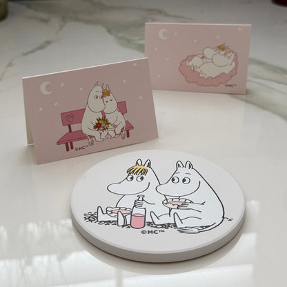 Moomin Ceramic Coaster - Picnic Time with Snorkmaiden