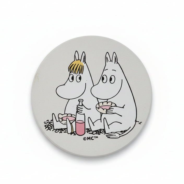 Moomin Ceramic Coaster - Picnic Time with Snorkmaiden