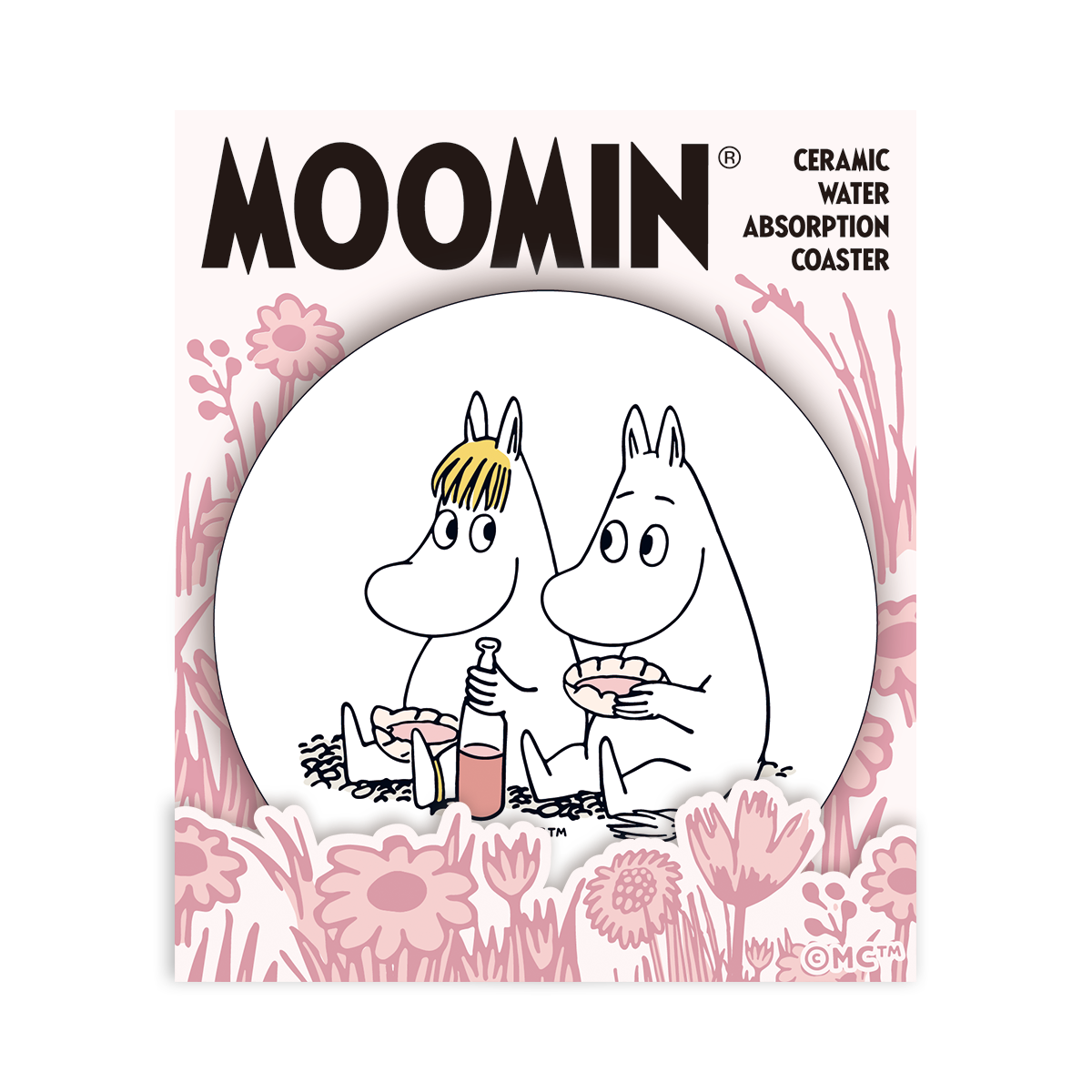 Moomin Ceramic Coaster - Picnic Time with Snorkmaiden