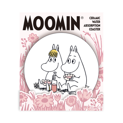 Moomin Ceramic Coaster - Picnic Time with Snorkmaiden
