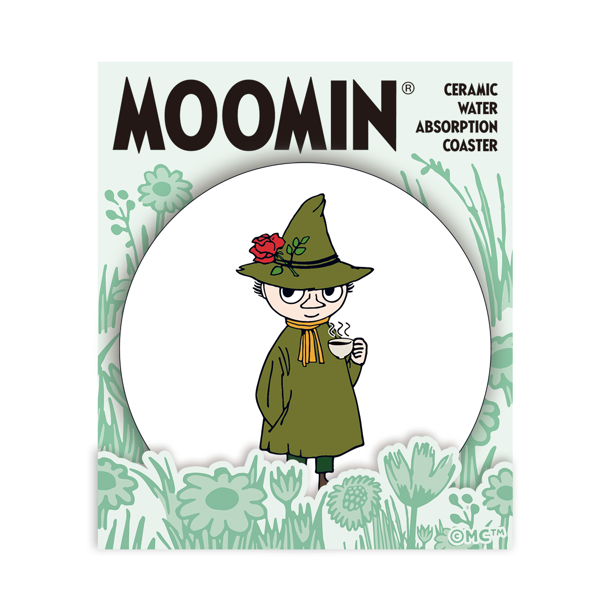 Moomin Ceramic Coaster - Snufkin Cozy Sip