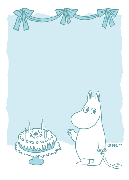 Moomin Greeting Card - Birthday Cake