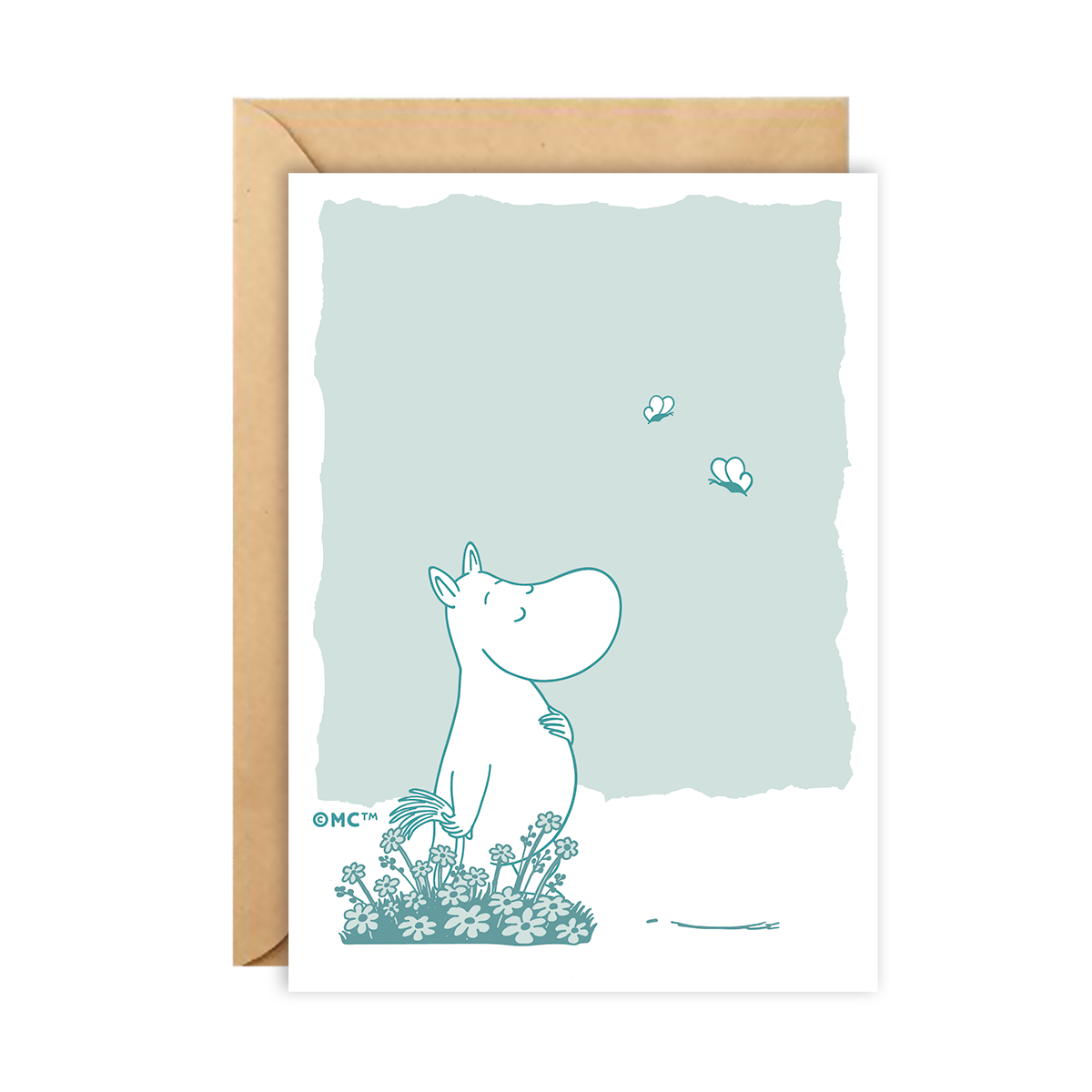 Moomin Greeting Card - Butterflies