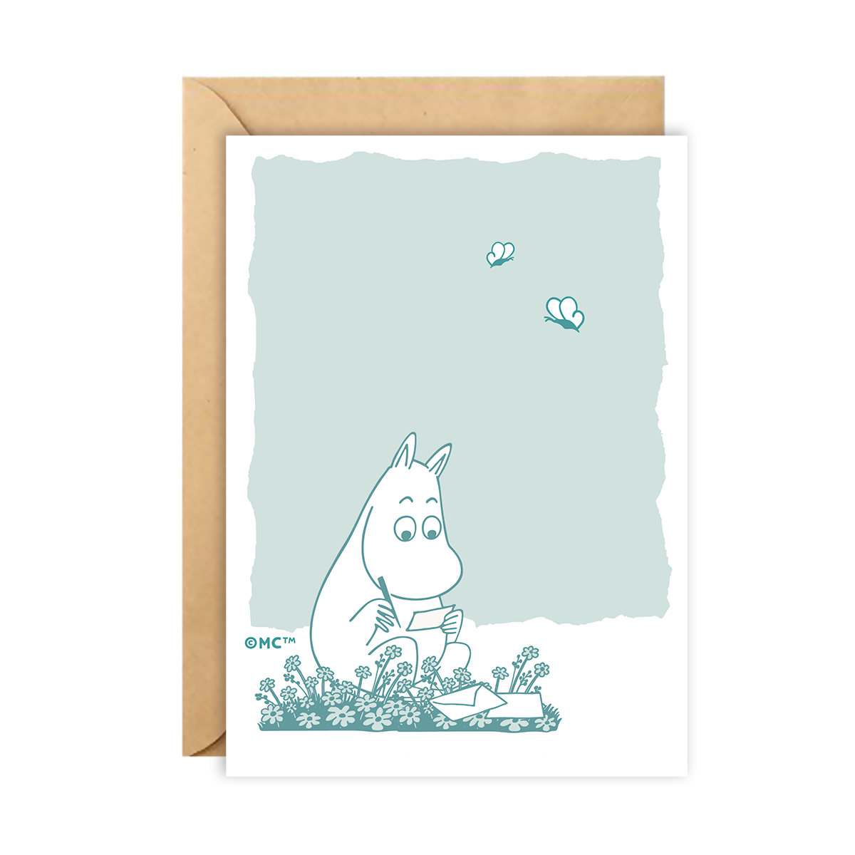 Moomin Greeting Card - Writing Letters