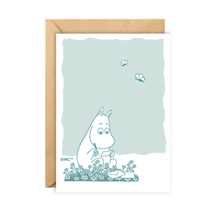 Moomin Greeting Card - Writing Letters