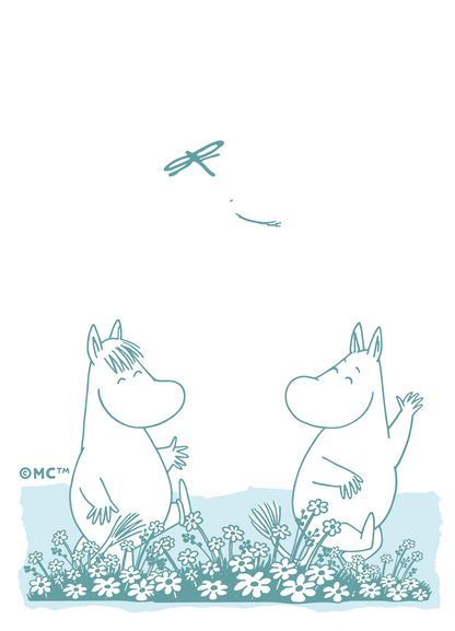 Moomin Greeting Card - Meadow With Snorkmaiden