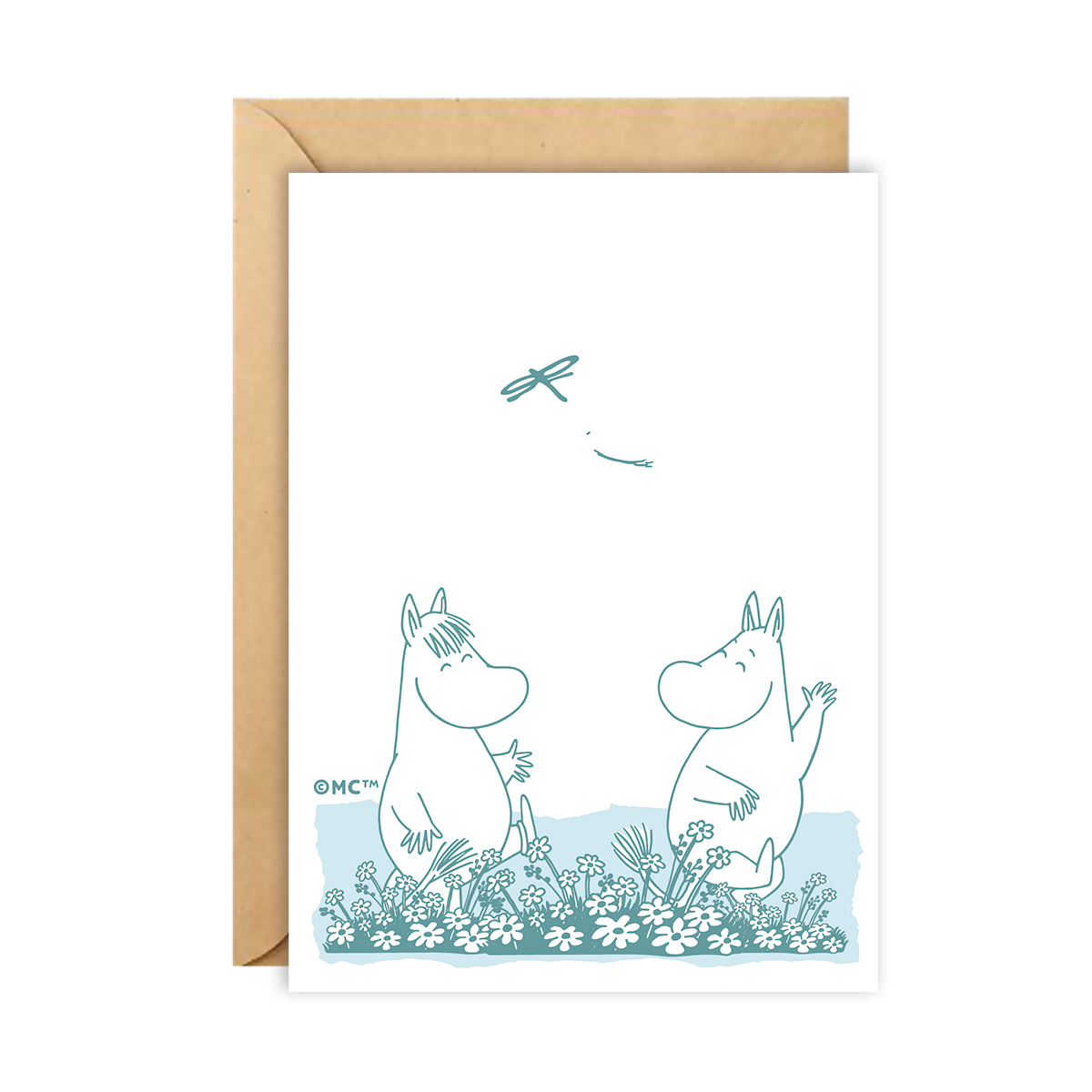 Moomin Greeting Card - Meadow With Snorkmaiden