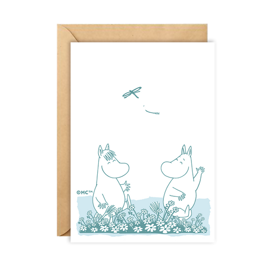 Moomin Greeting Card - Meadow With Snorkmaiden