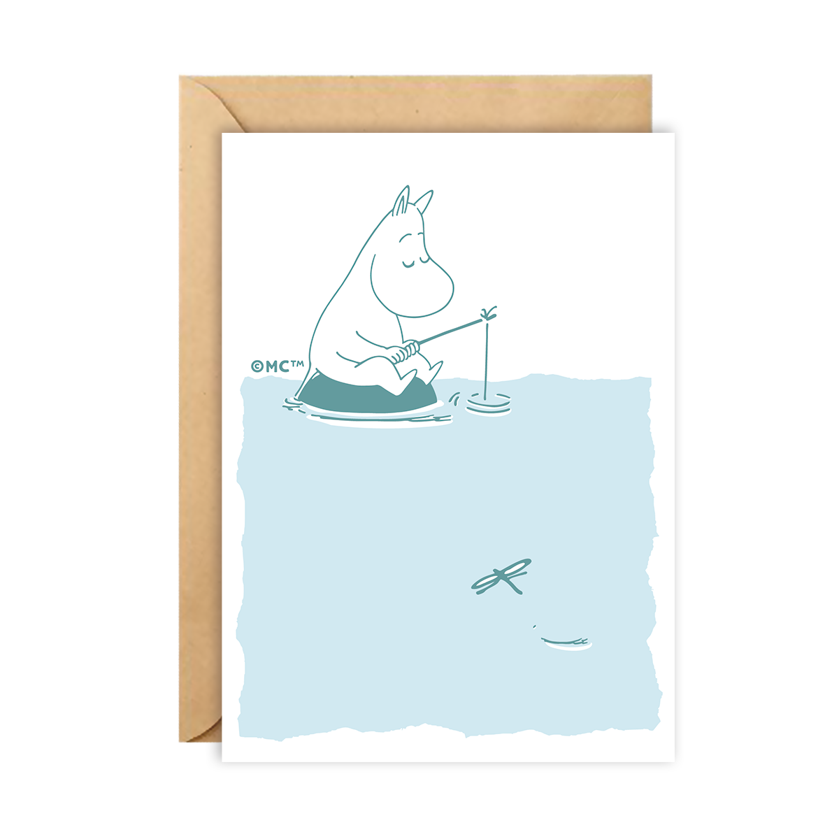 Moomin Greeting Card - Fishing