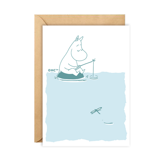 Moomin Greeting Card - Fishing