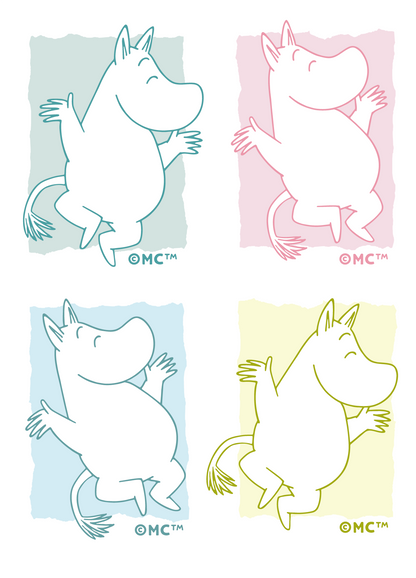 Moomin Greeting Card - Happy Dancing