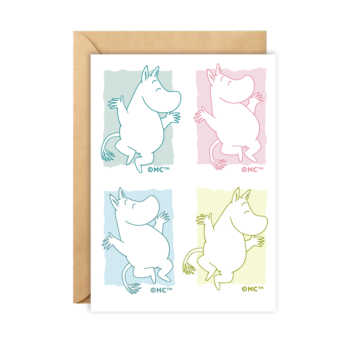 Moomin Greeting Card - Happy Dancing