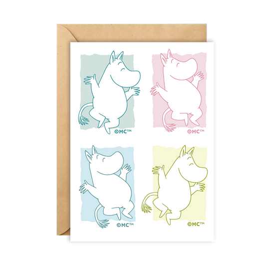 Moomin Greeting Card - Happy Dancing