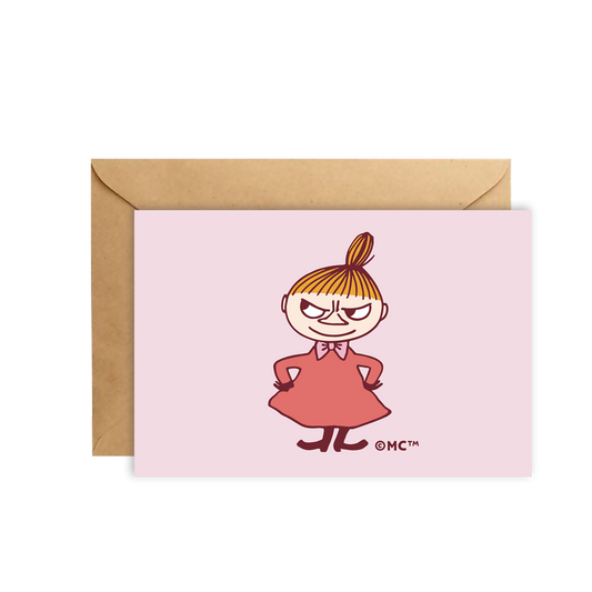 Moomin Mini Greeting Card - Confident Smile (Little My)