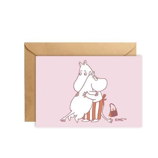 Moomin Mini Greeting Card - Hugging with Moominmamma