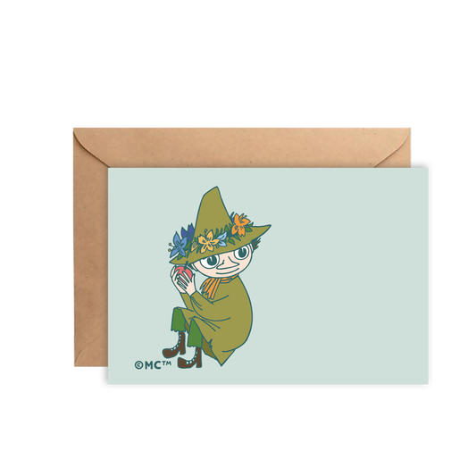 Moomin Mini Greeting Card - Forest Gift (Snufkin)