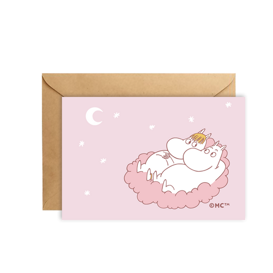 Moomin Mini Greeting Card - Cozy Cloud