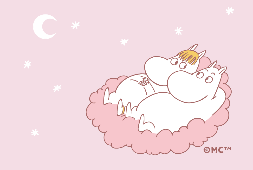 Moomin Mini Greeting Card - Cozy Cloud with Snorkmaiden