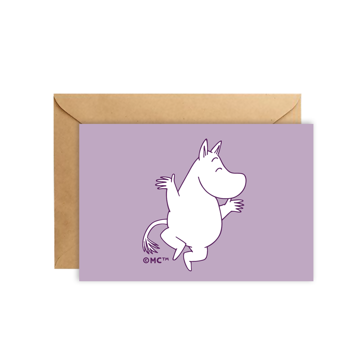 Moomin Mini Greeting Card - Happy Dancing