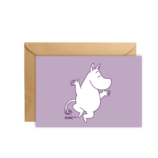 Moomin Mini Greeting Card - Happy Dancing