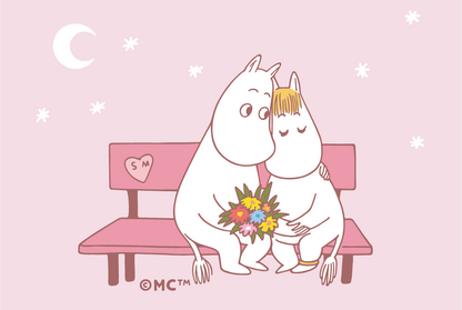 Moomin Mini Greeting Card - A Shared Moment with Snorkmaiden