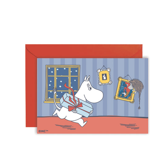 Moomin Mini Greeting Card - Holiday Gift Mission