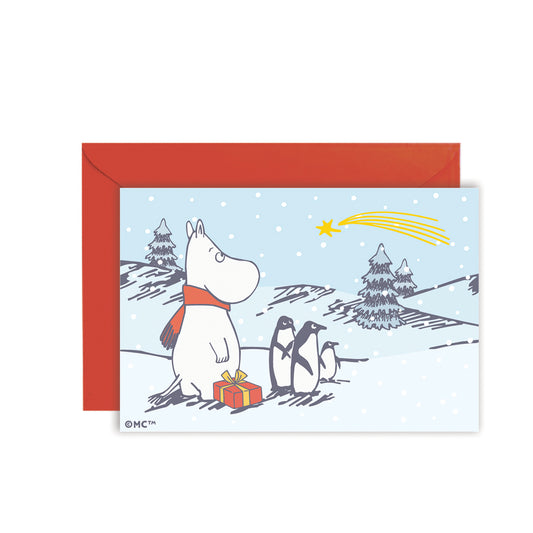 Moomin Mini Greeting Card - Wishing Star