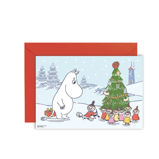 Moomin Mini Greeting Card - Forest Joy with Little My