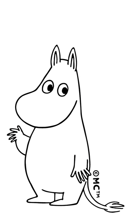 Moomin Character Sticker - Friendly Wave