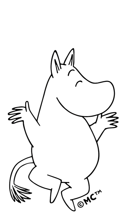 Moomin Character Sticker - Happy Dance