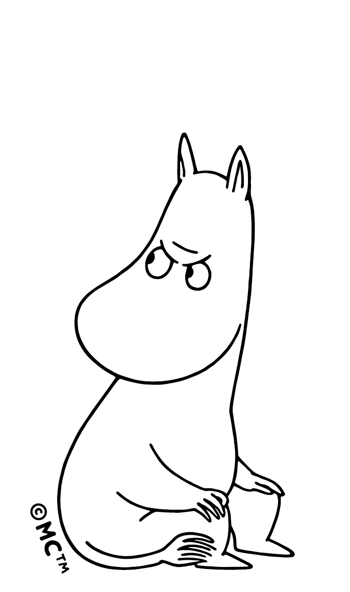 Moomin Character Sticker - Moody Moment