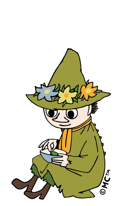 Moomin Character Sticker - Tea Break with Snufkin