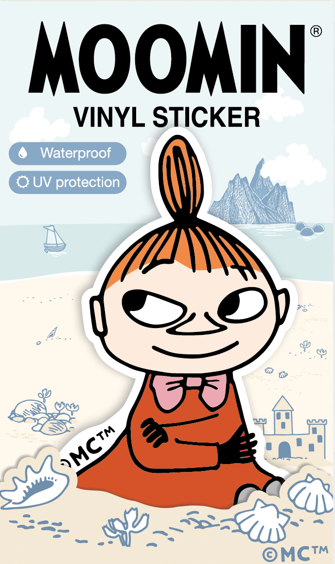 Moomin Character Sticker - Confident Smile Sitting (Little My)