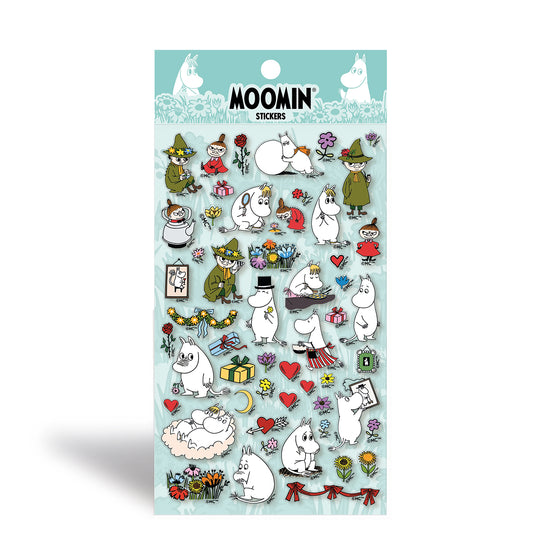 Moomin Journal Sticker Sheet - Characters Green